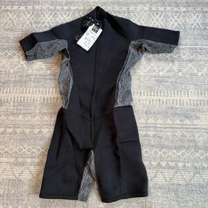 Kutting Weight Neoprene Sauna Suit Black & Gray Size large NEW